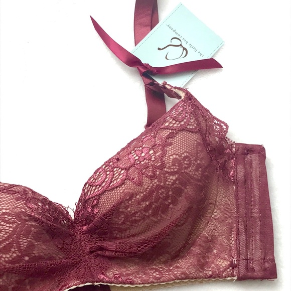 LittleBra Co Burgundy Pushup Francesca Bra 32B NWT - Picture 3 of 10
